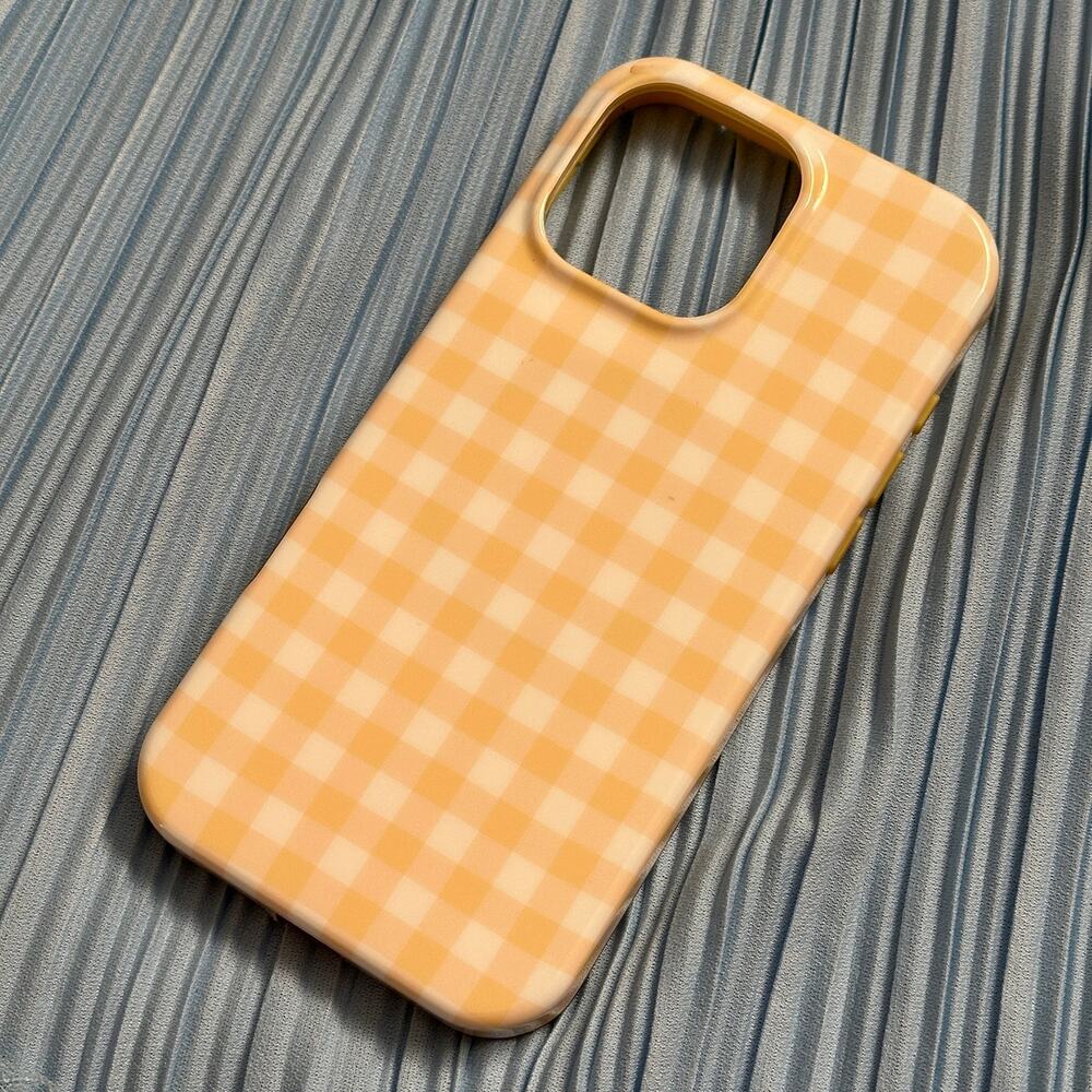 Dairy Boy Butter Yellow Gingham MagSafe iPhone 16 Pro Case